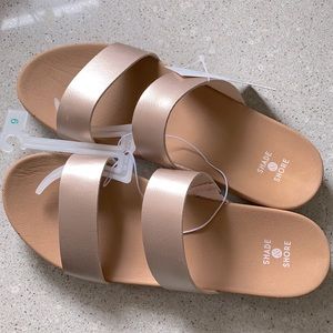 Target Rose Gold Slides sz9